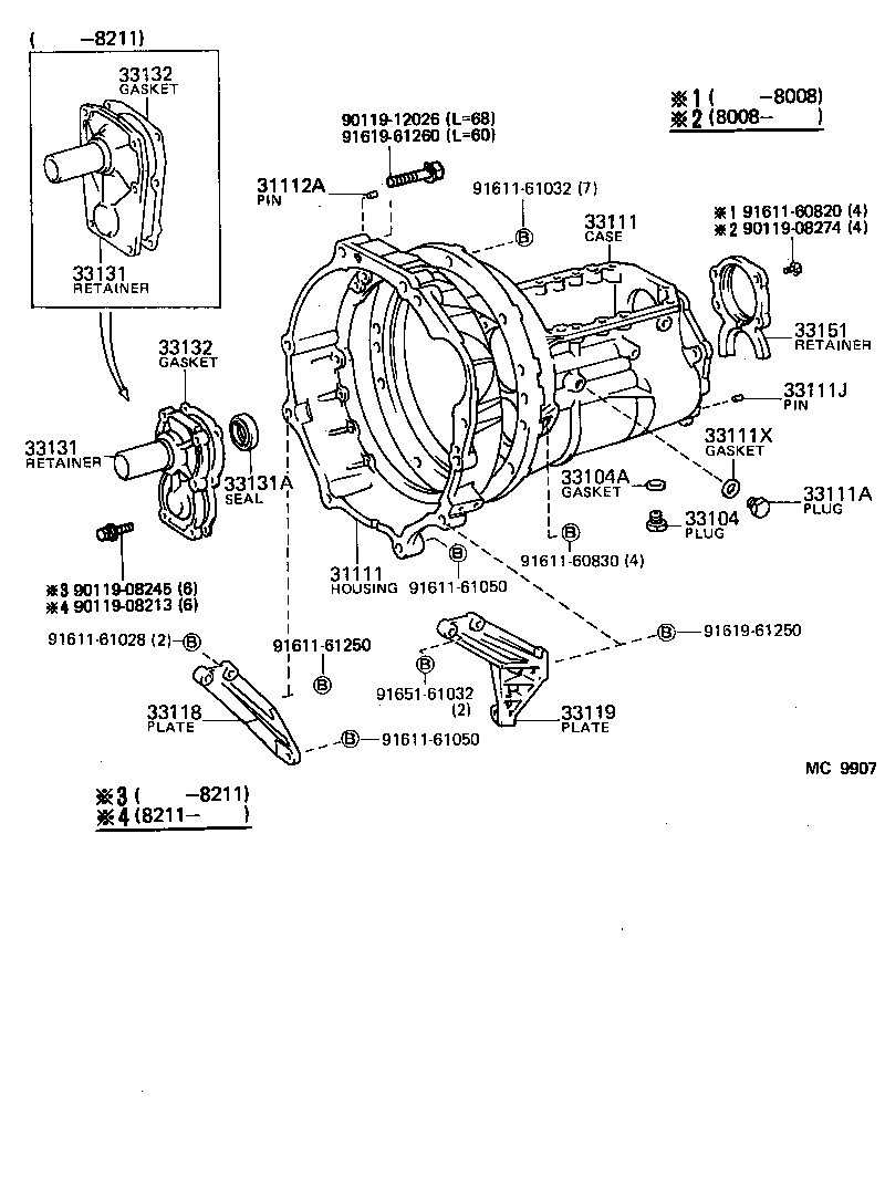 Clutch Housing + Transmission Case