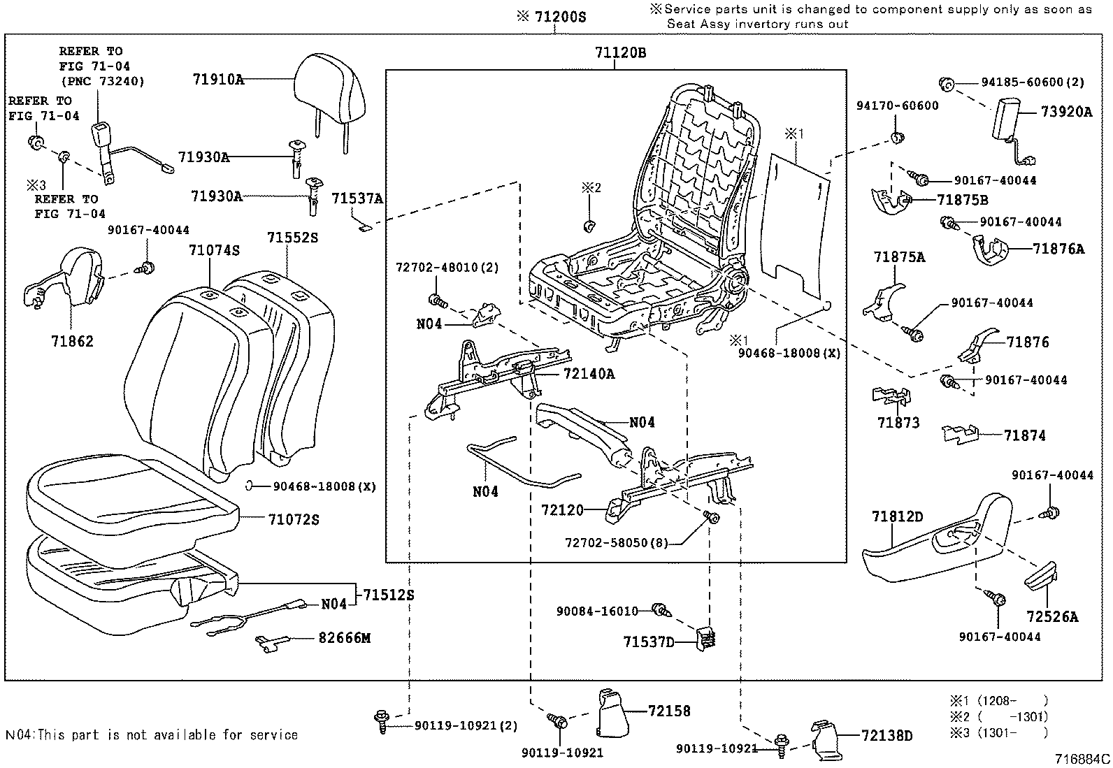 Front Seat & Seat Track