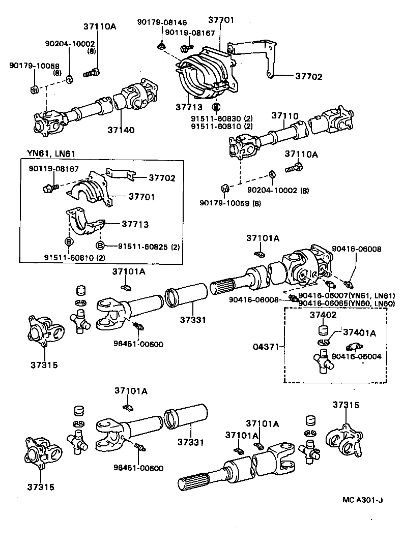 Propeller Shaft & Universal Joint