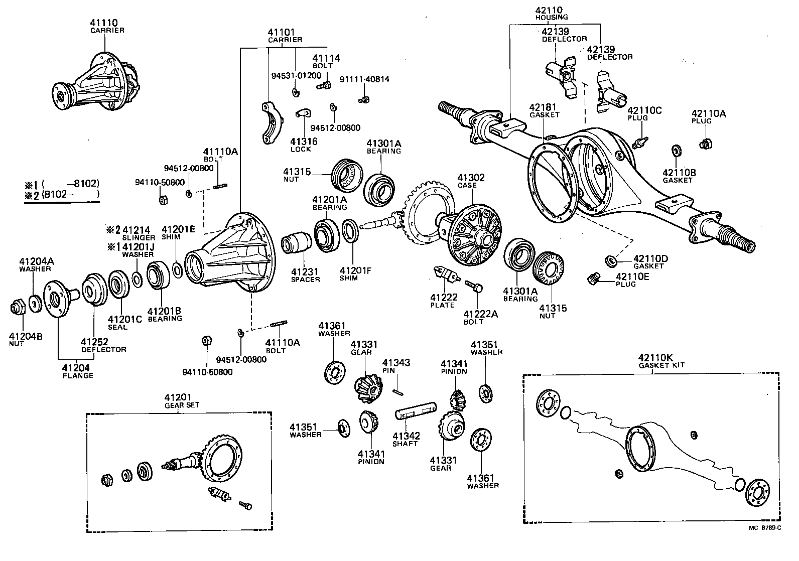 Rear Axle Housing Differential