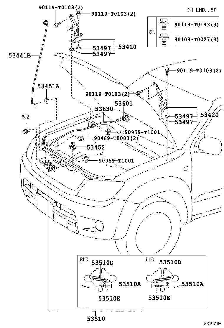 Hood Lock & Hinge