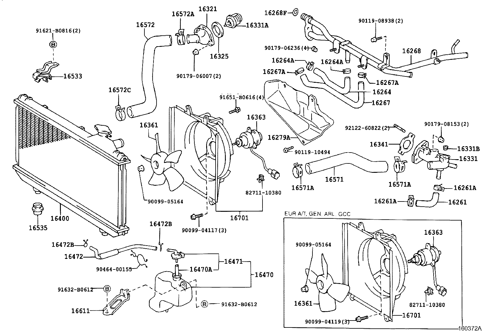 Radiator Water Outlet