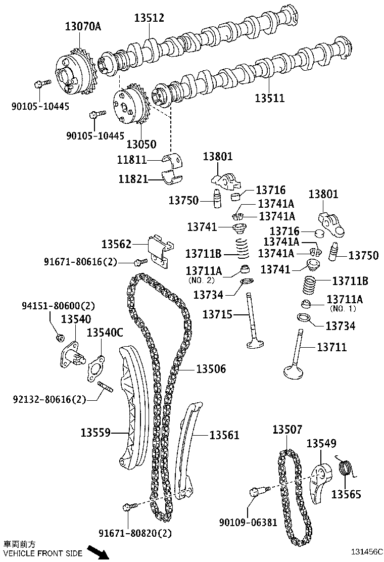 Árbol de levas y válvula