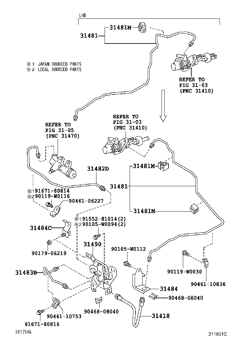 Clutch Pedal Flexible Hose
