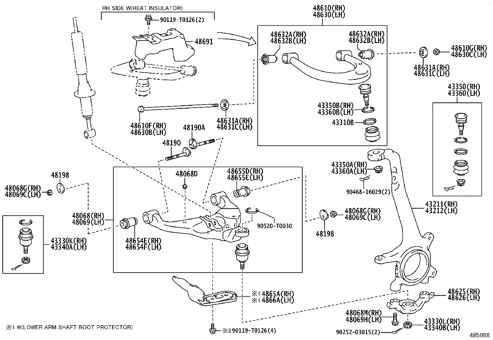 Front Axle Arm Steering Knuckle