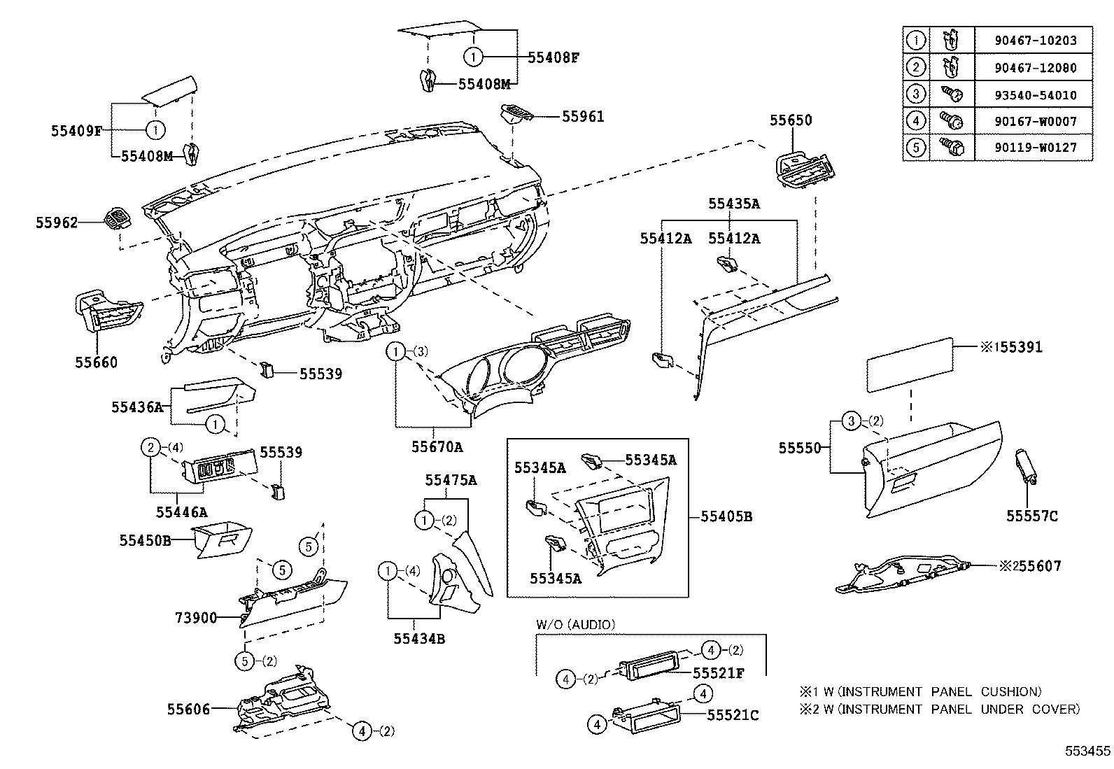 Instrument Panel Glove Compartment