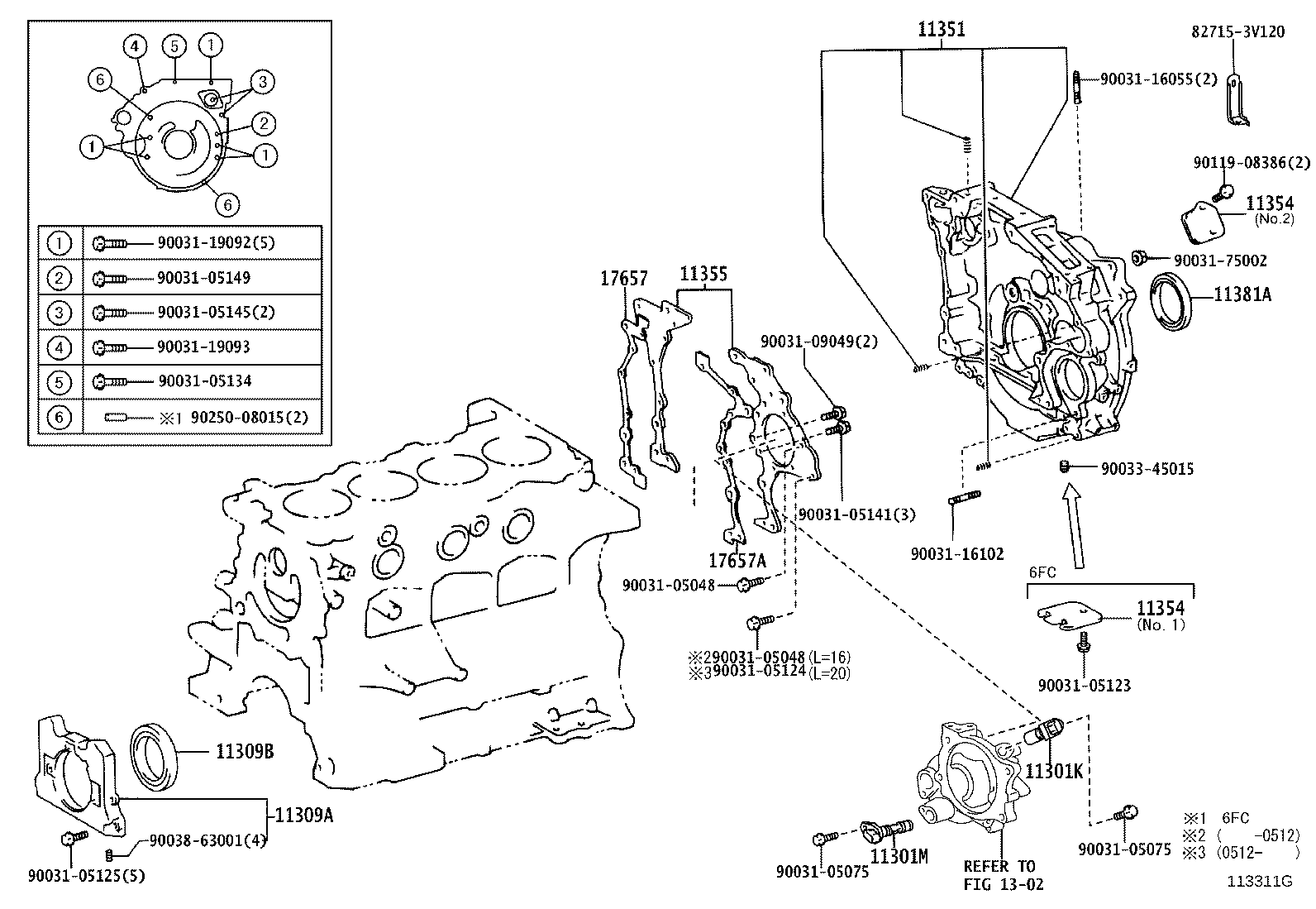 Timing Gear Cover & Rear End Plate