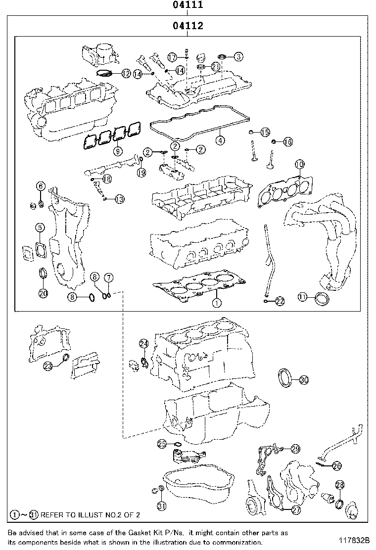 Engine Overhaul Gasket Kit