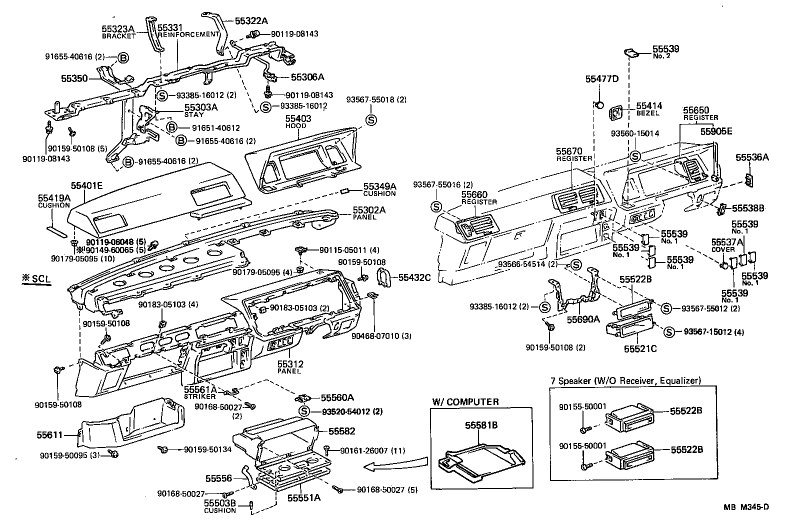 Instrument Panel Glove Compartment