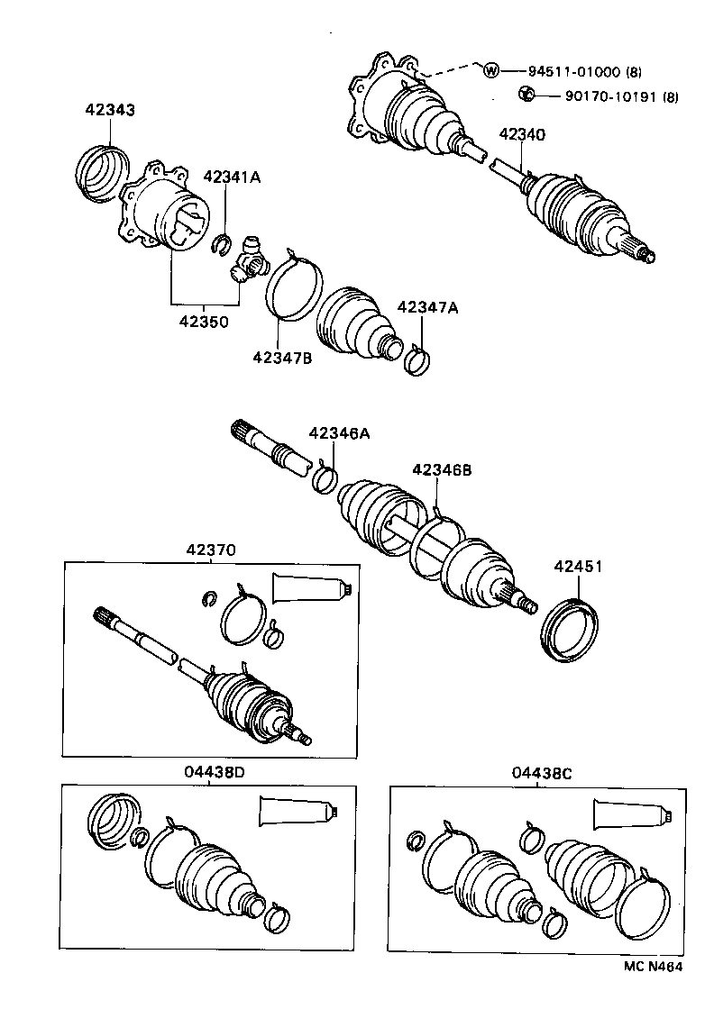 Rear Axle Shaft Hub