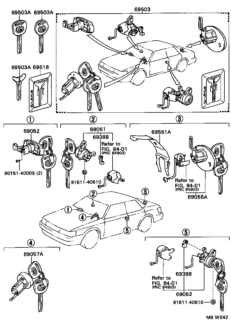 Lock Cylinder Set