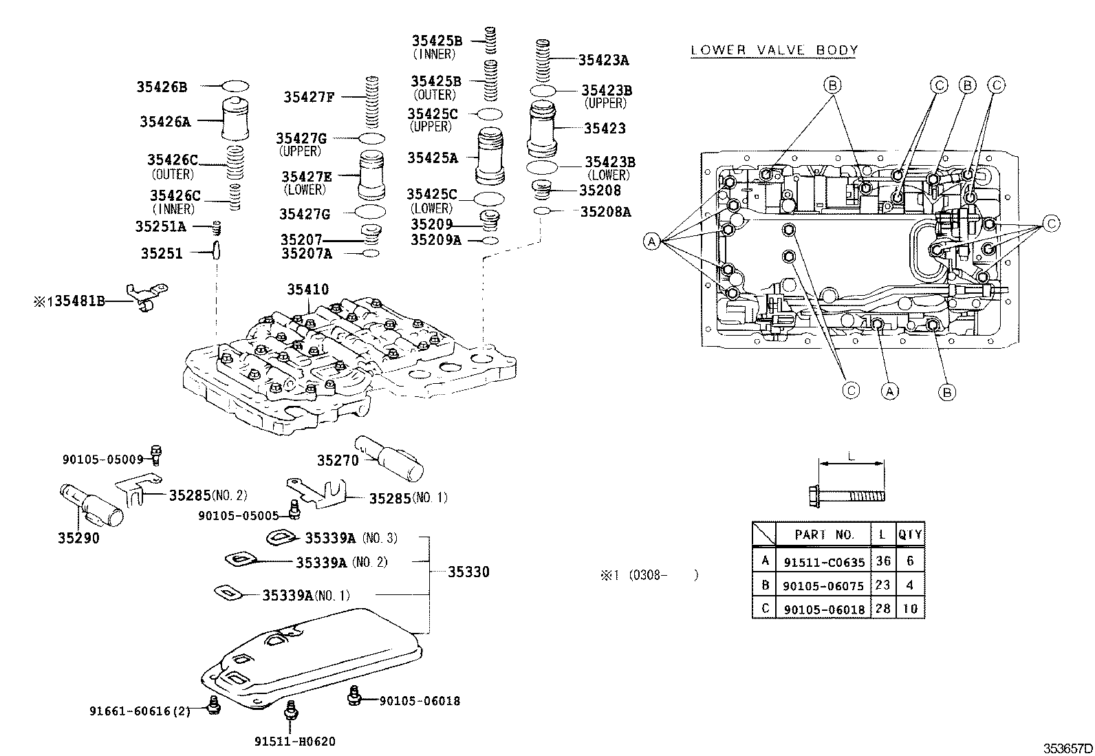 Valve Body Oil Strainer
