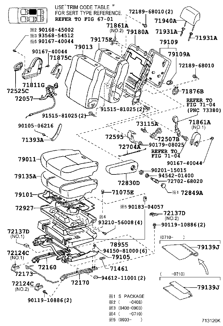Asiento trasero y riel del asiento