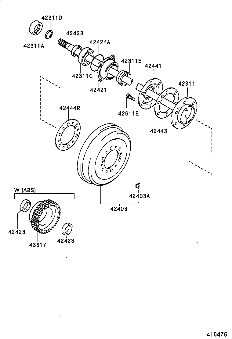 Rear Axle Shaft Hub