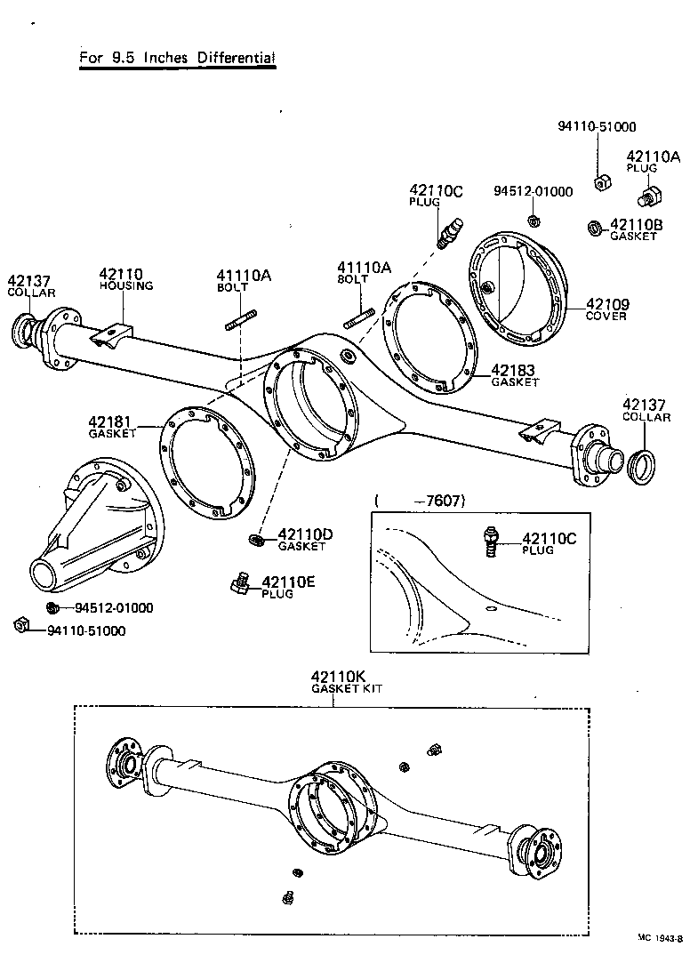 Rear Axle Housing Differential