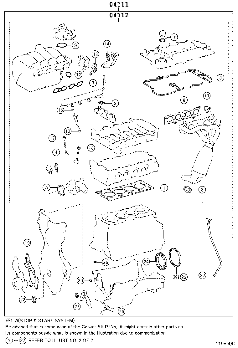 Engine Overhaul Gasket Kit