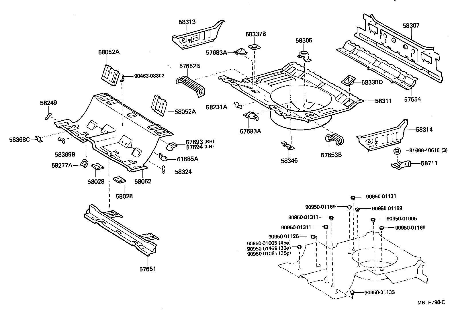 Floor Pan & Lower Back Panel