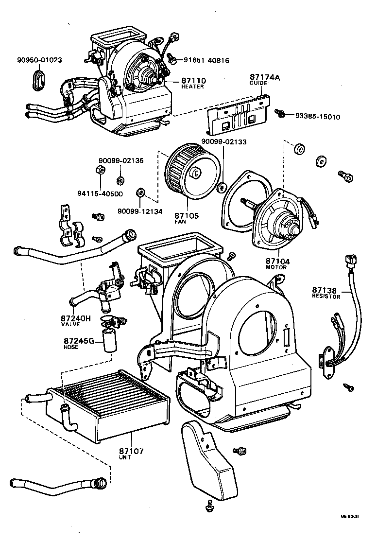 Heating Air Conditioning Heater Unit Blower