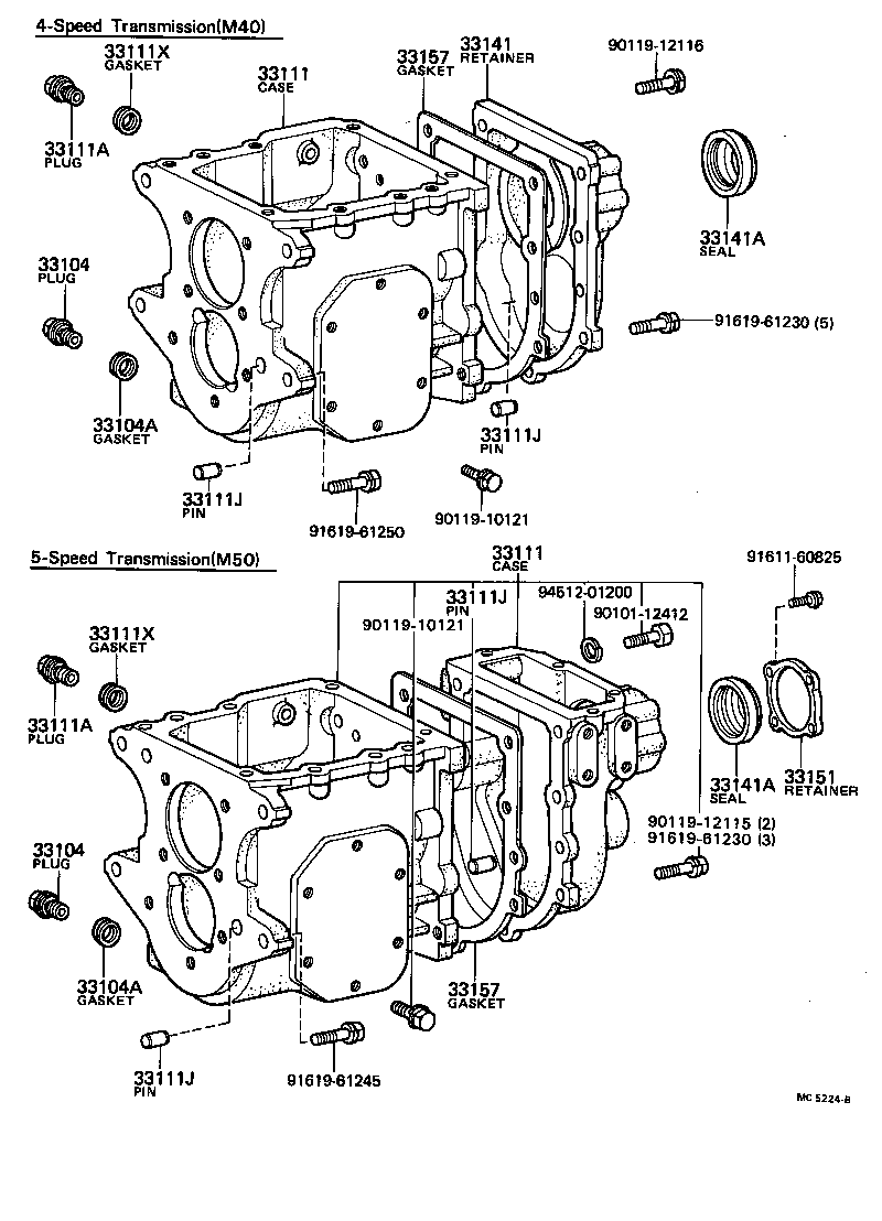 Clutch Housing + Transmission Case