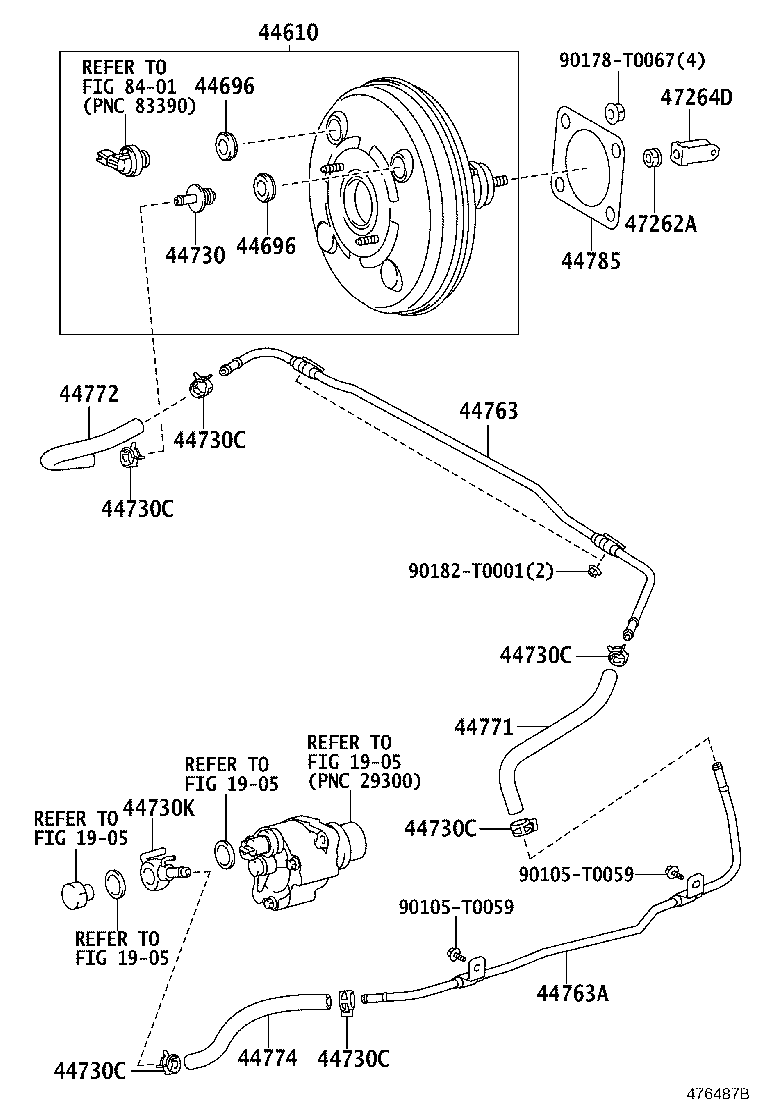 Refuerzo de freno y tubo de vacío