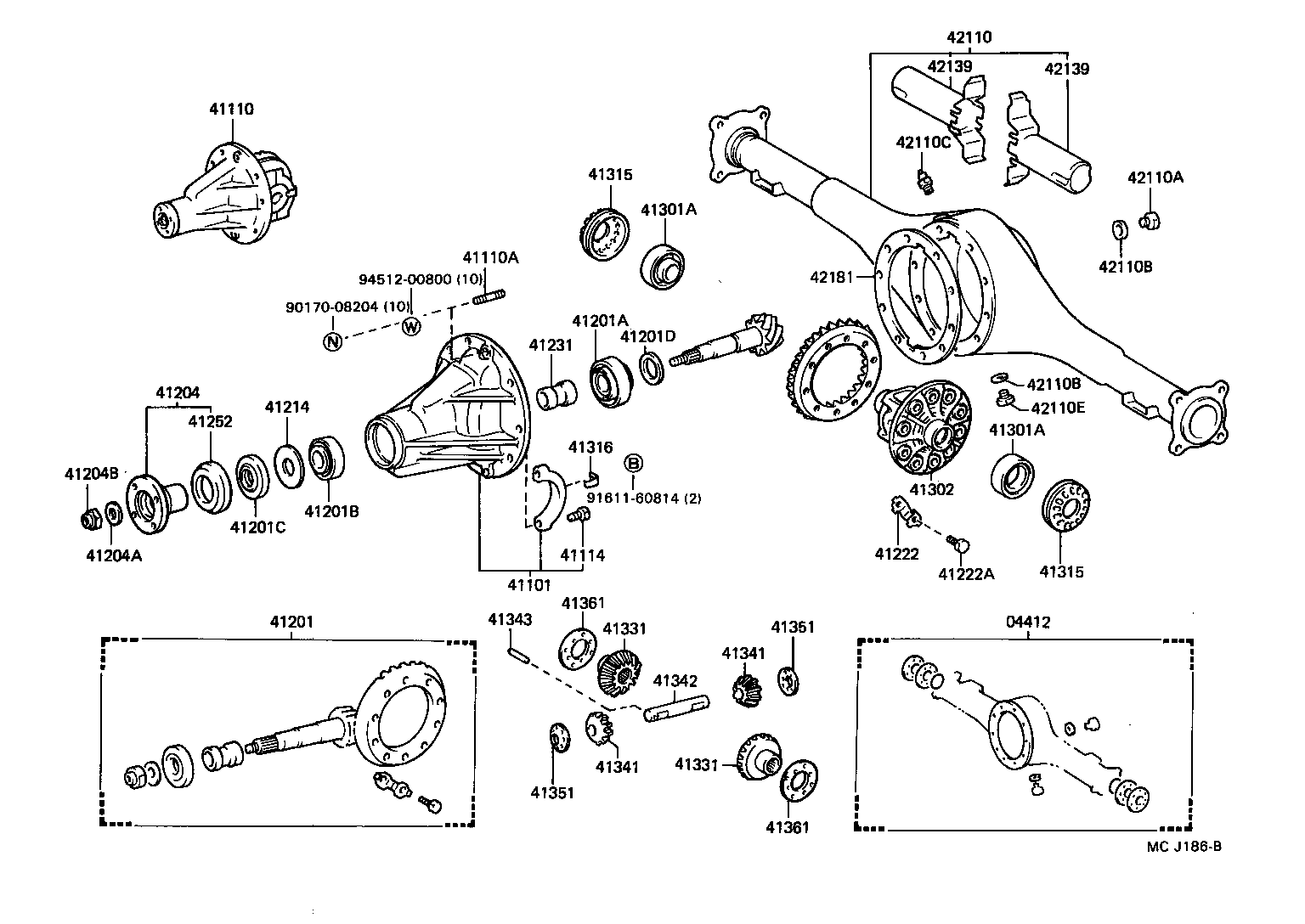 Rear Axle Housing Differential