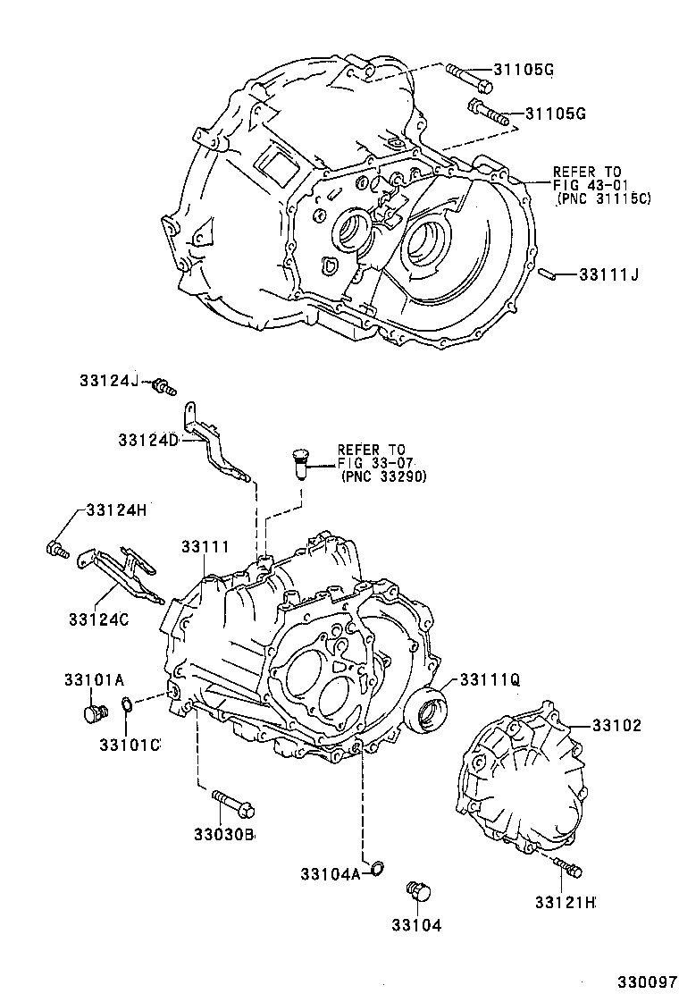 Clutch Housing + Transmission Case