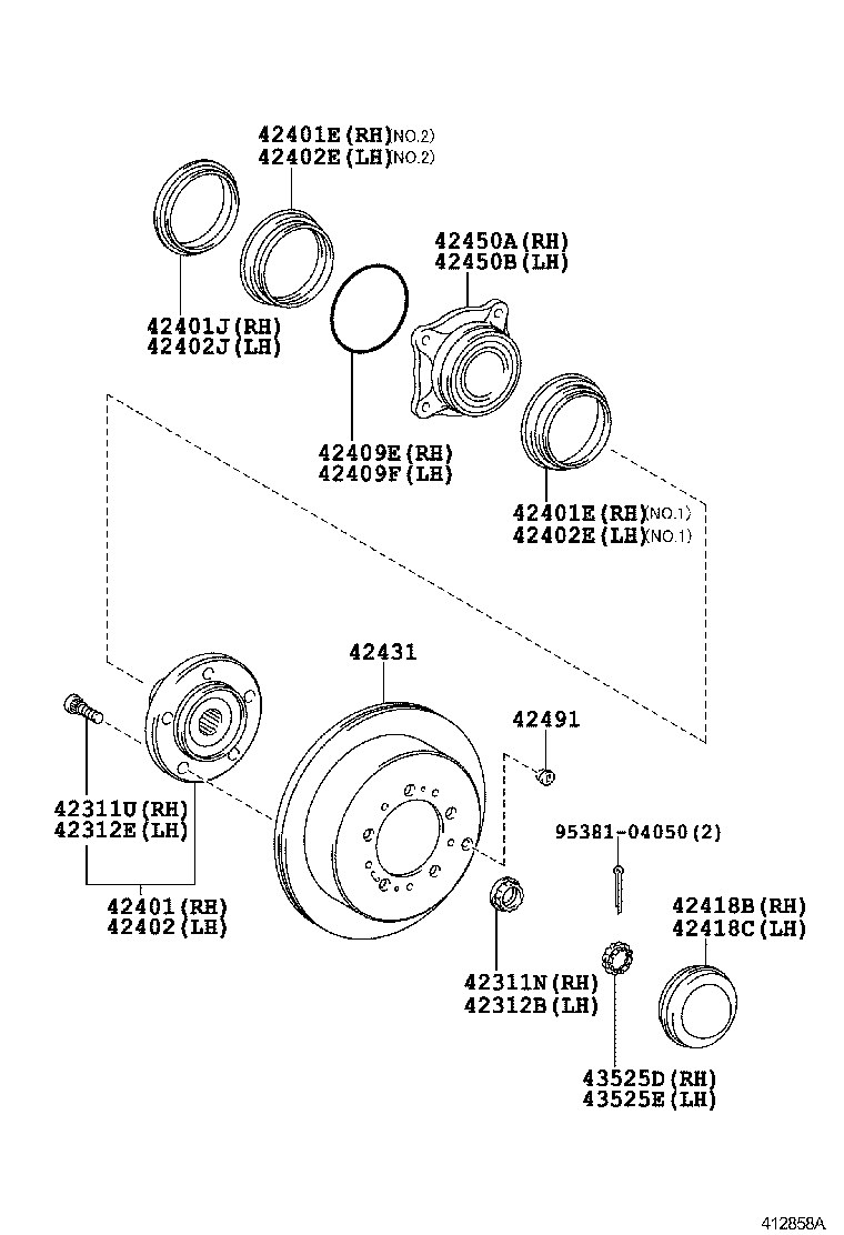 Rear Axle Shaft Hub