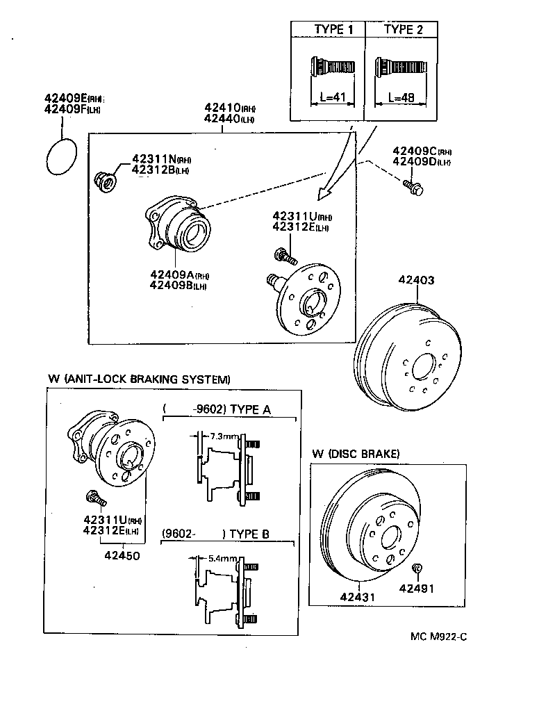 Rear Axle Shaft Hub