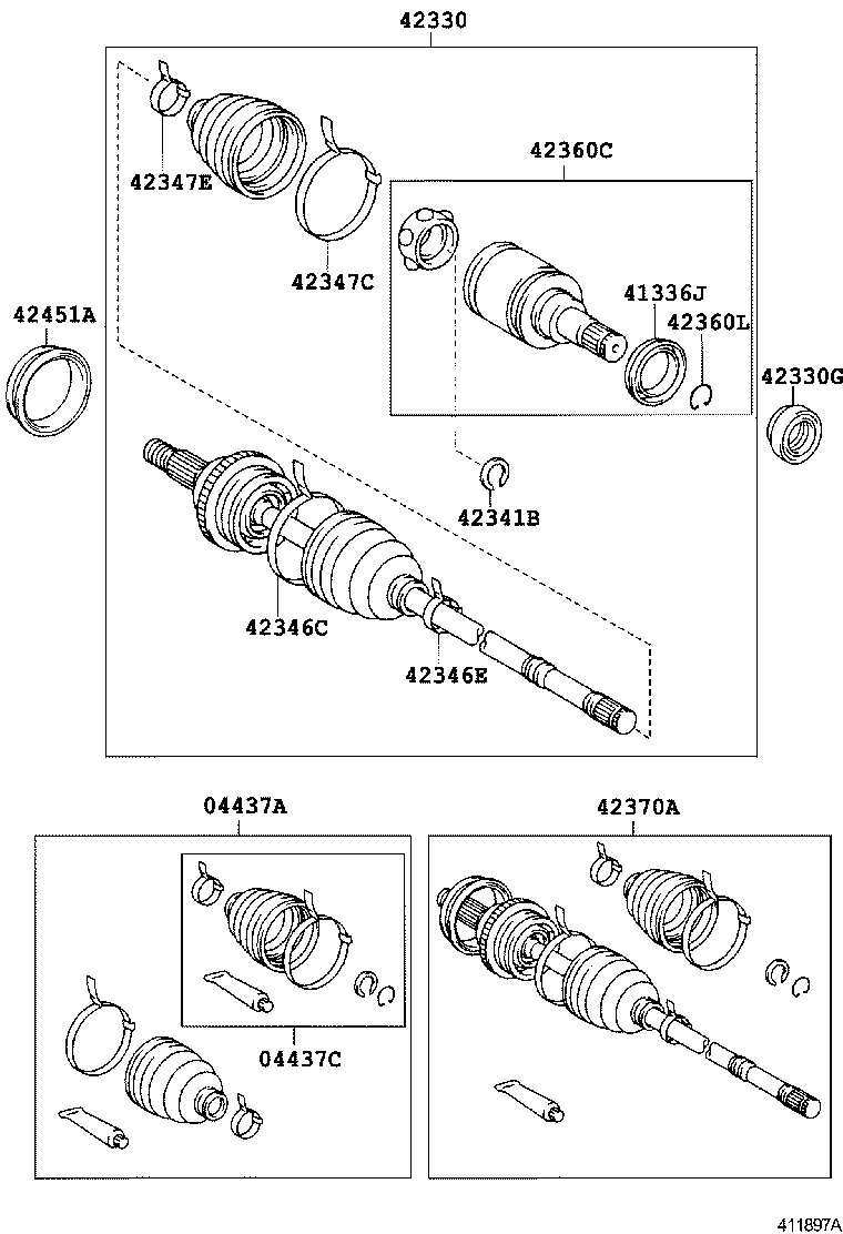 Rear Axle Shaft Hub