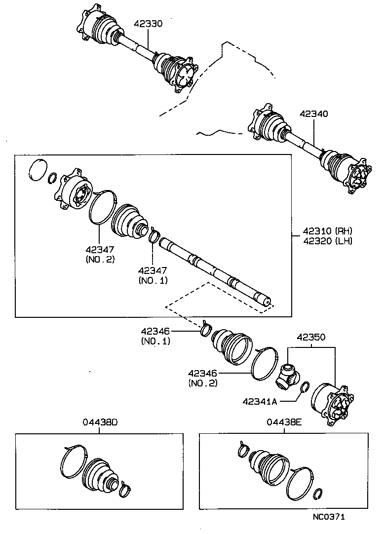 Rear Axle Shaft Hub