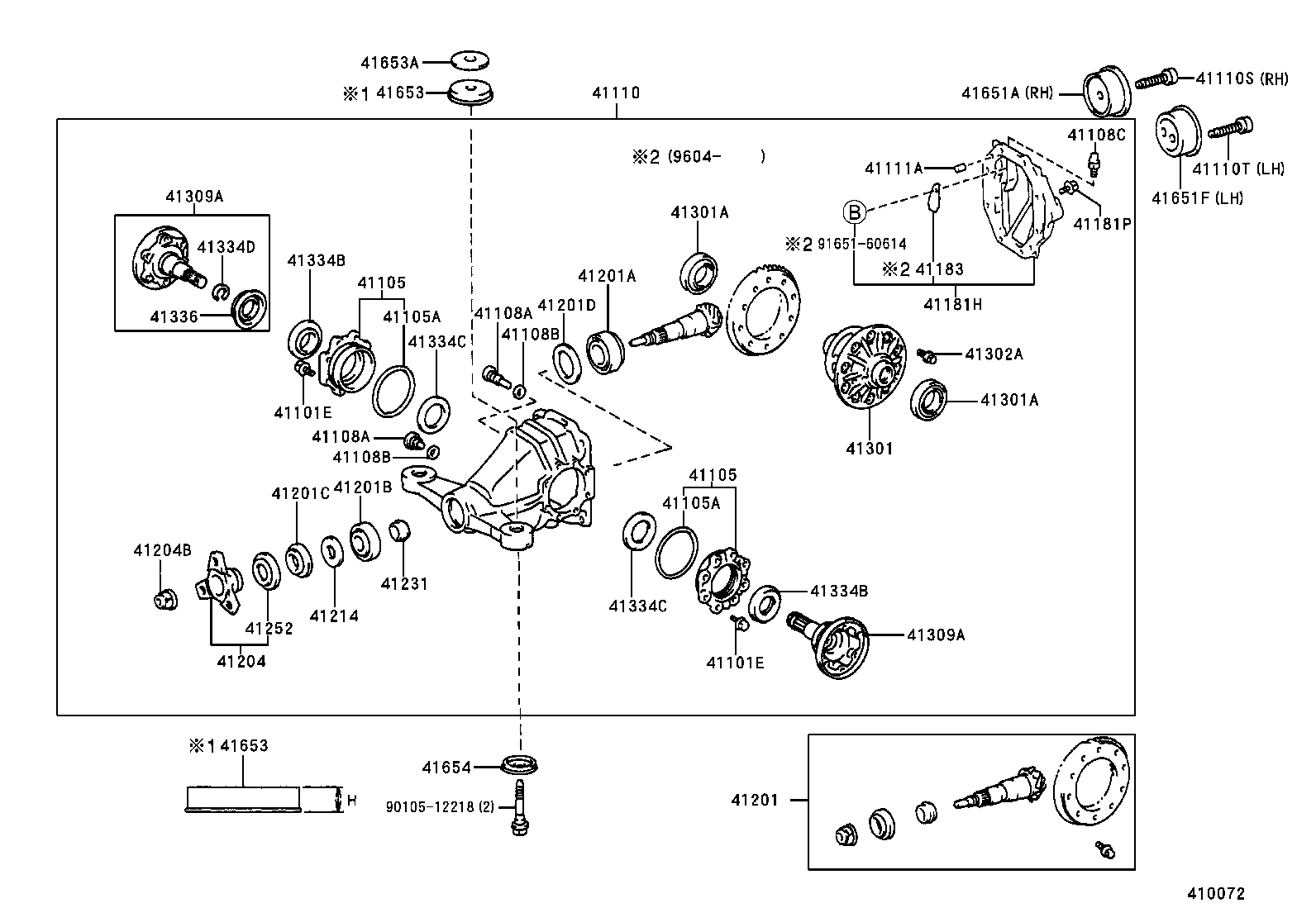 Rear Axle Housing Differential