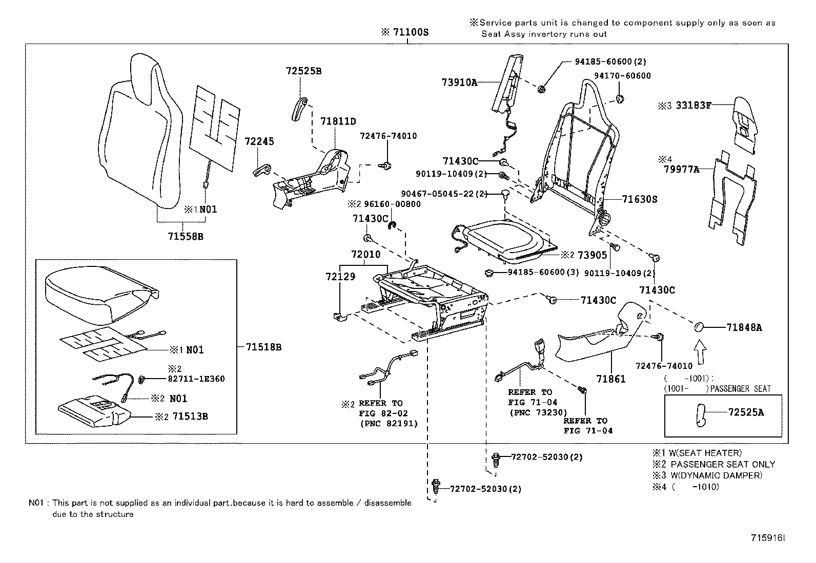 Front Seat & Seat Track
