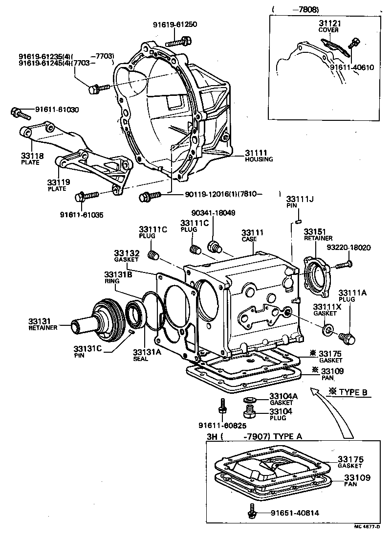 Clutch Housing + Transmission Case