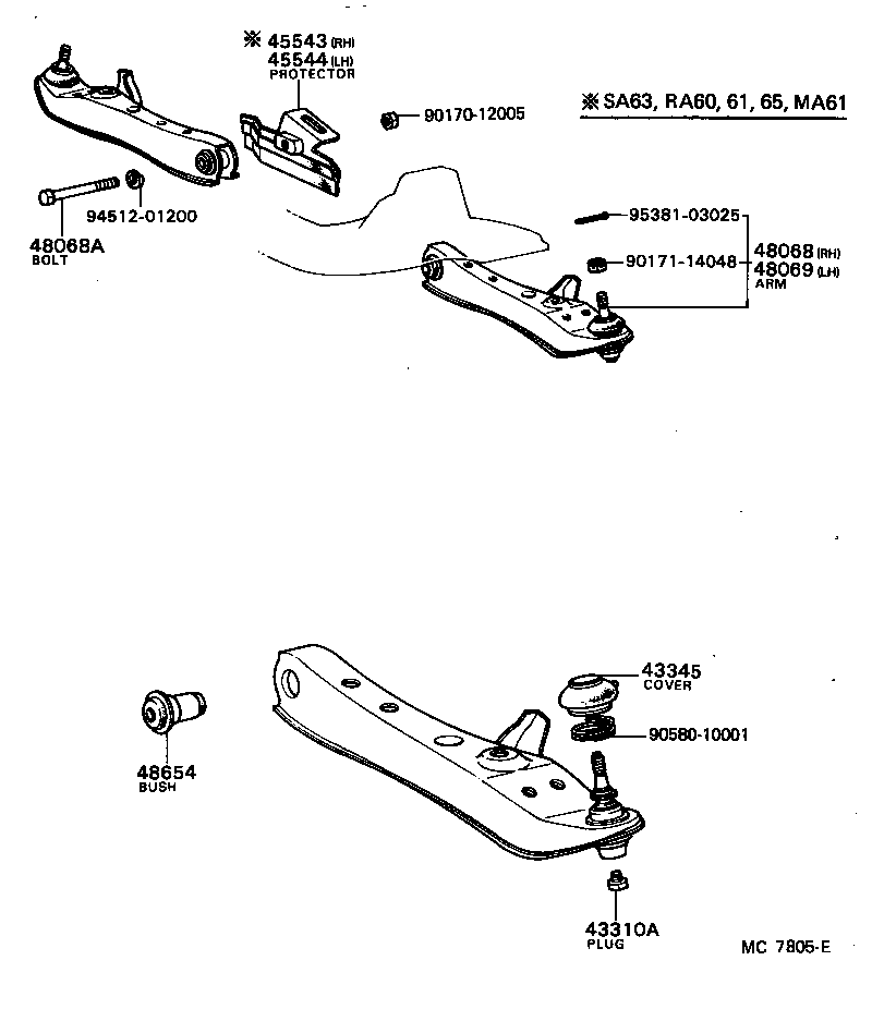 Front Axle Arm Steering Knuckle