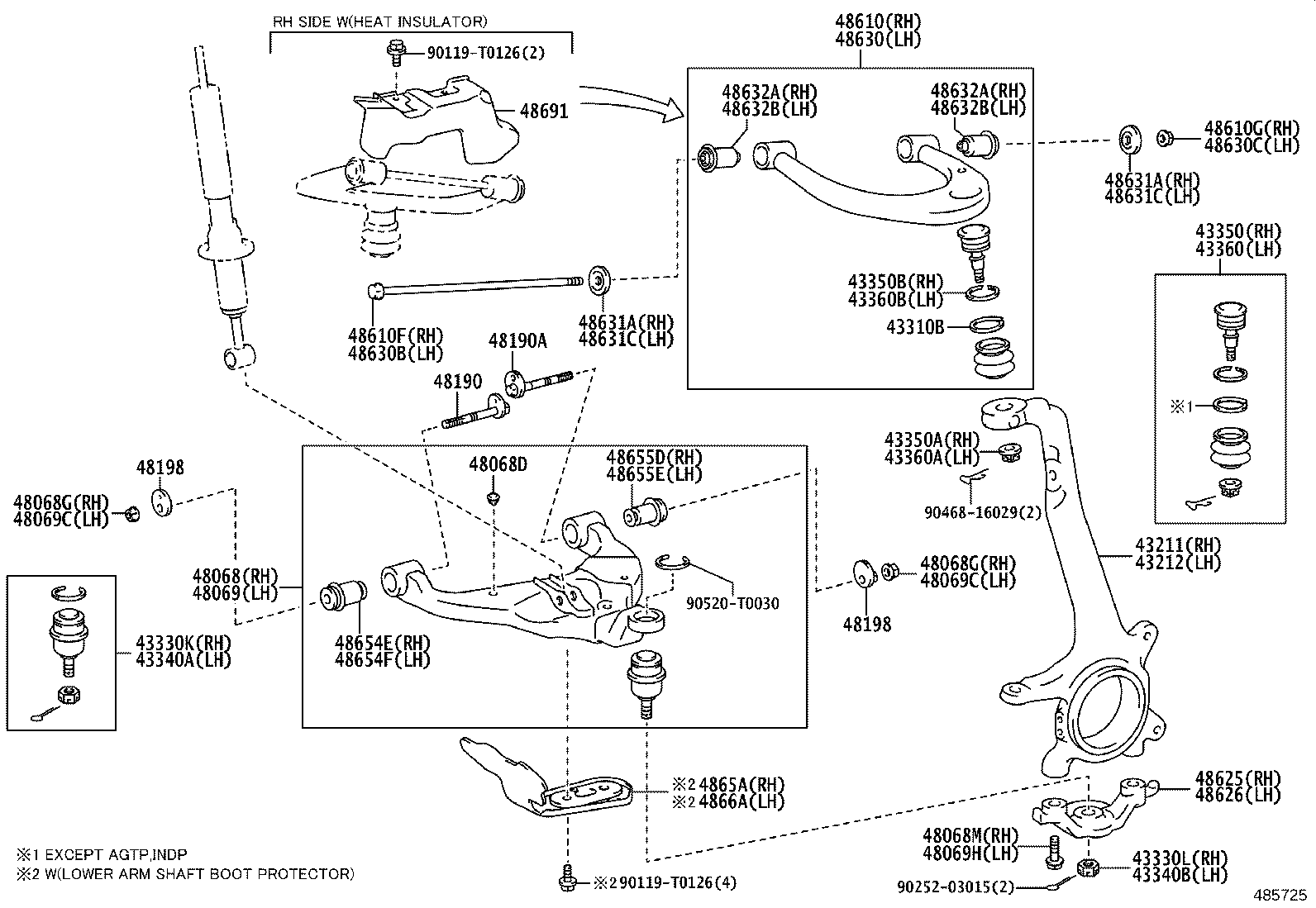Front Axle Arm Steering Knuckle