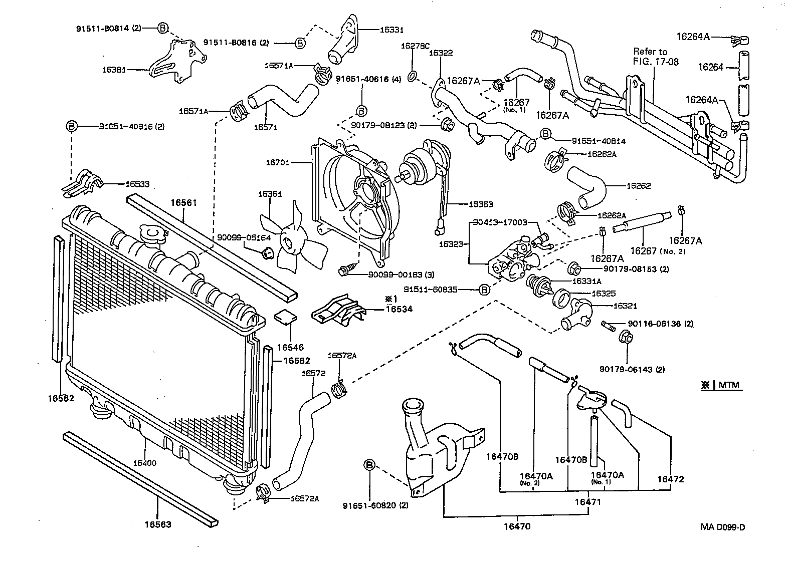 Radiator Water Outlet