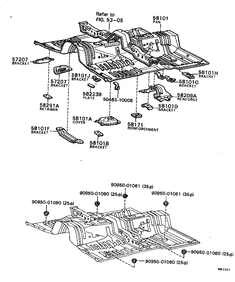 Floor Pan & Lower Back Panel