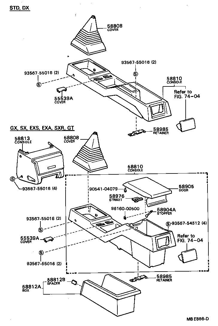 Console Box & Bracket