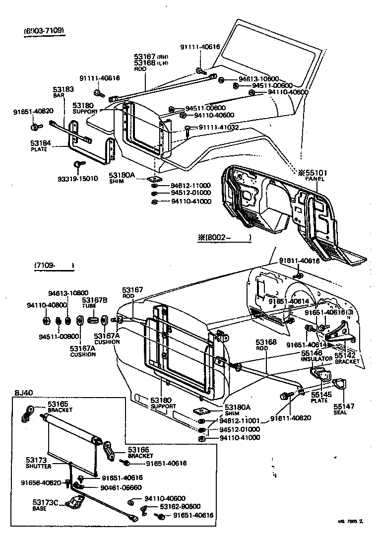 Front Fender Apron Dash Panel