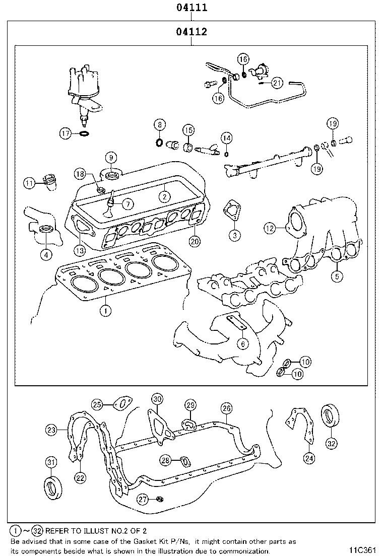 Engine Overhaul Gasket Kit