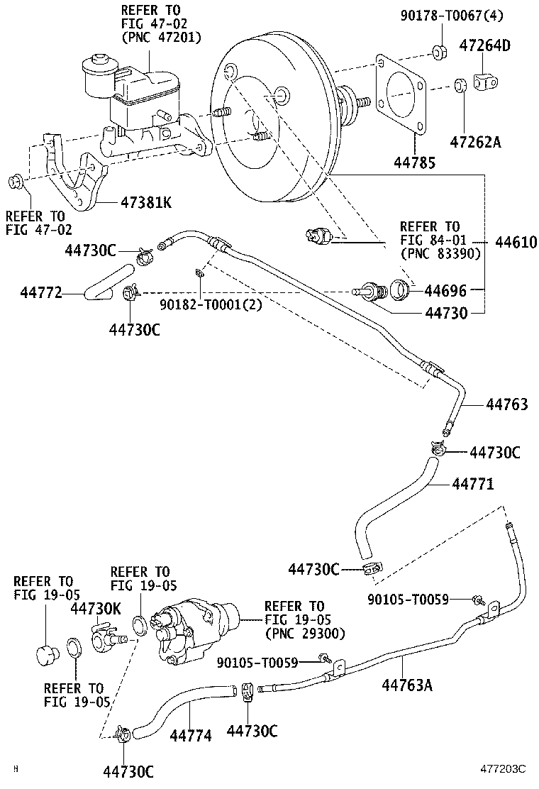 Refuerzo de freno y tubo de vacío