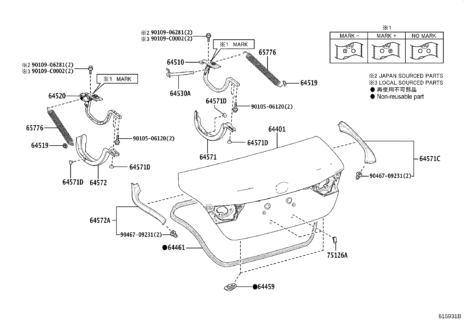Luggage Compartment Door & Lock