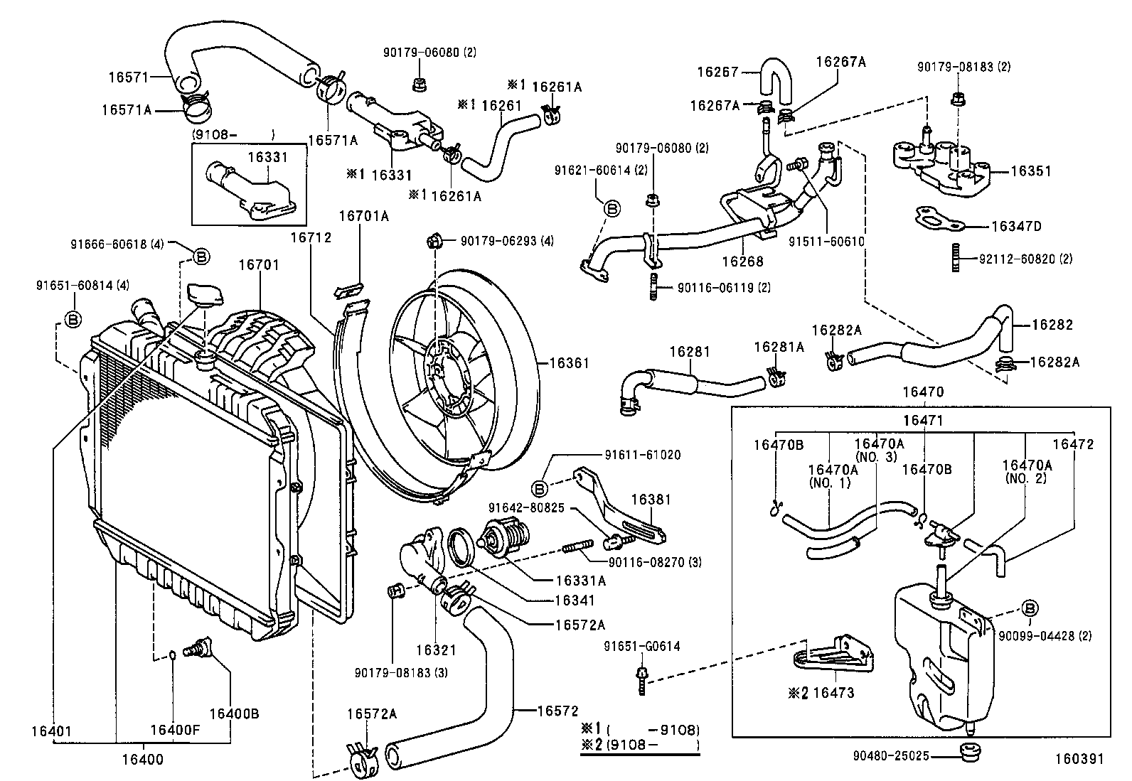 Radiator Water Outlet