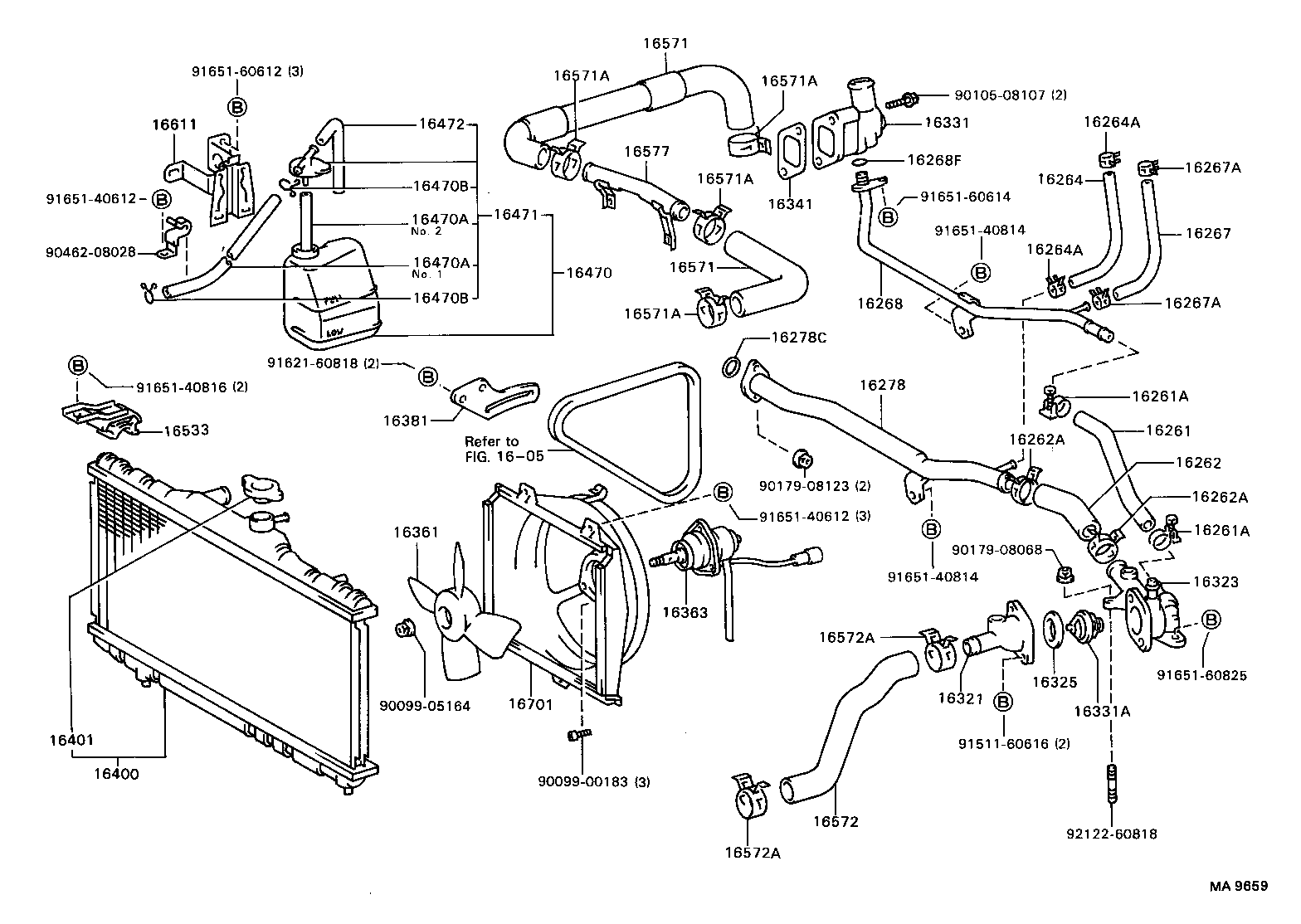 Radiator Water Outlet