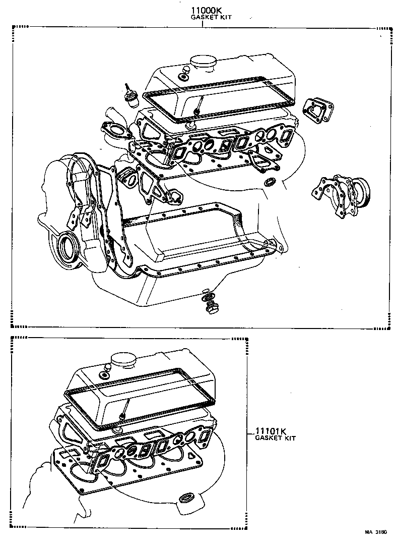 Engine Overhaul Gasket Kit