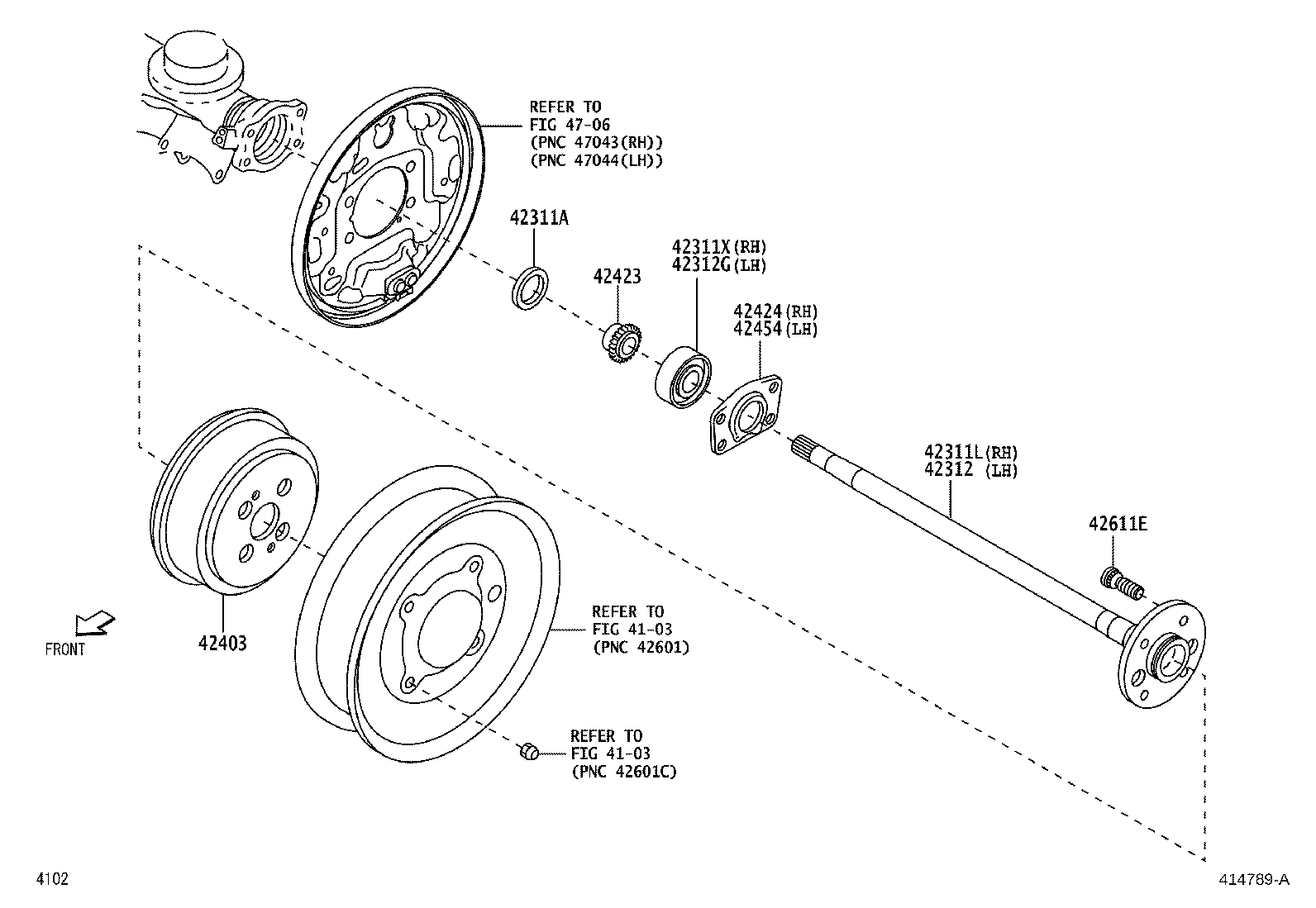 Rear Axle Shaft Hub