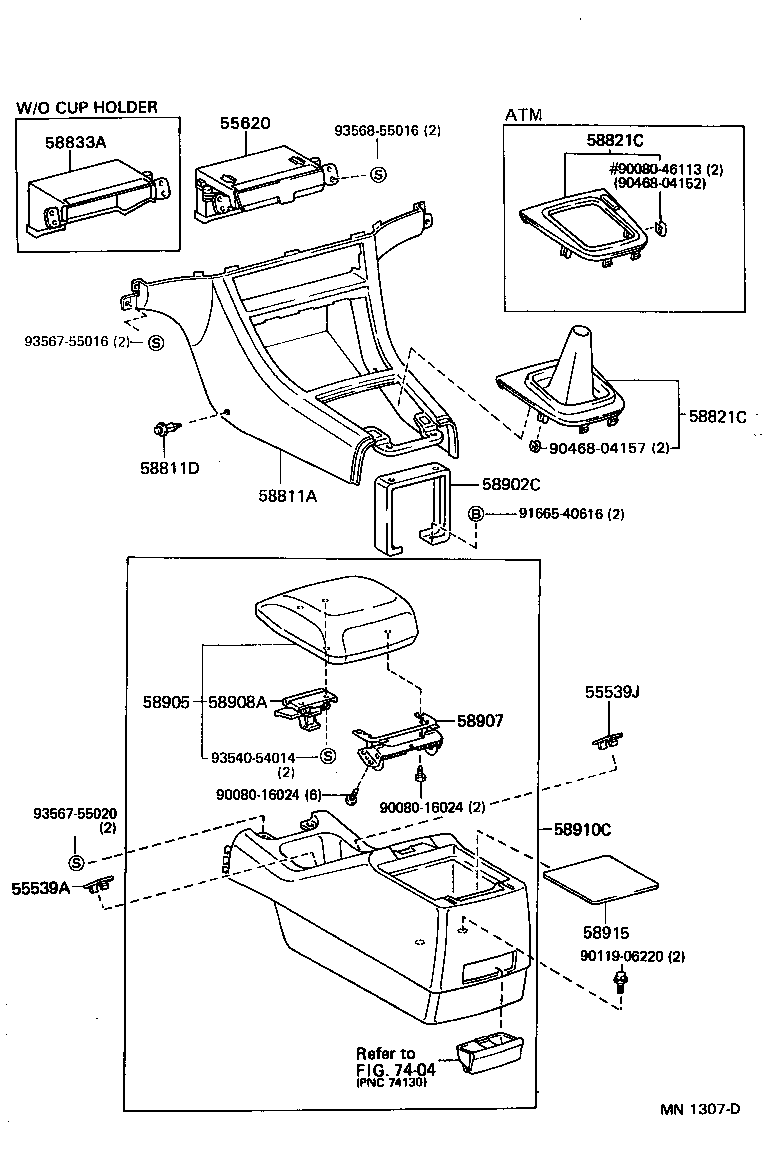 Console Box & Bracket