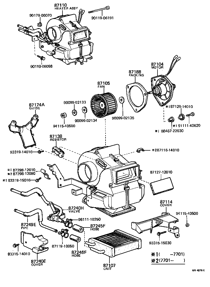 Heating Air Conditioning Heater Unit Blower