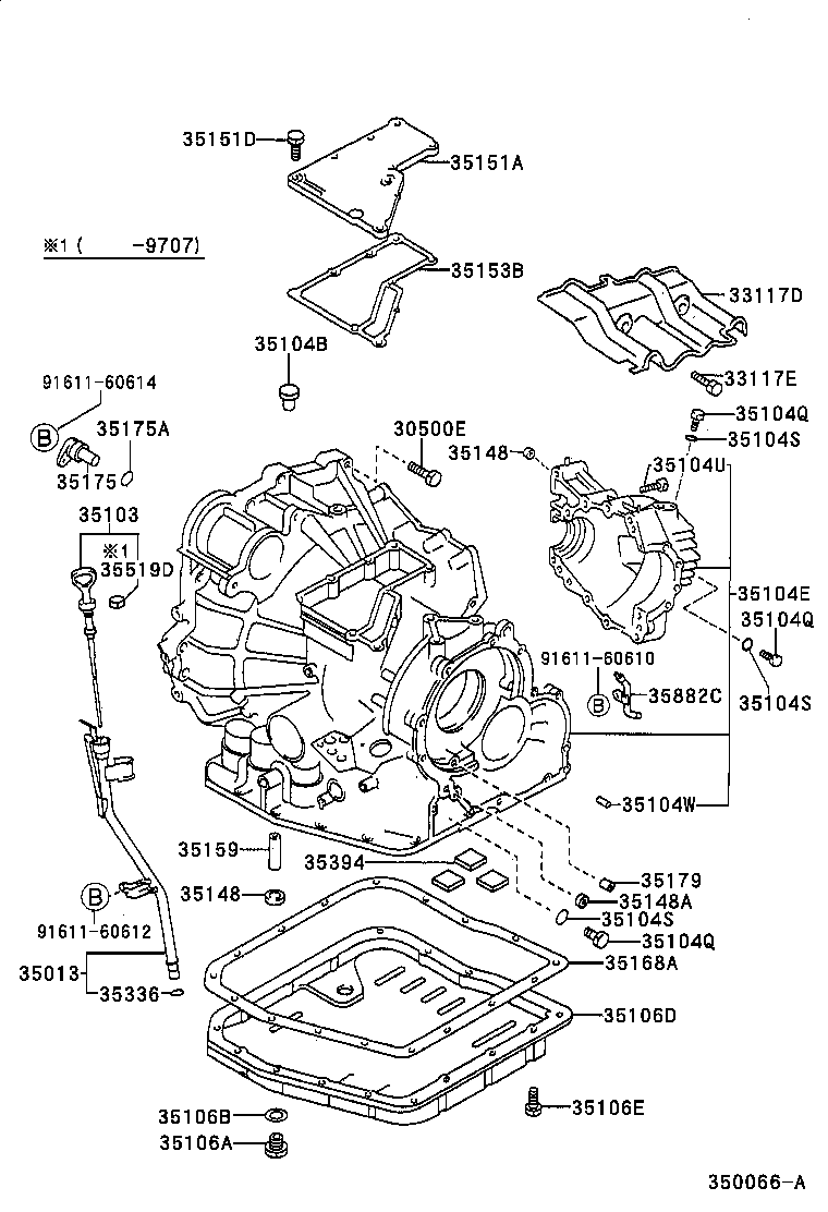 Transmission Case & Oil Pan