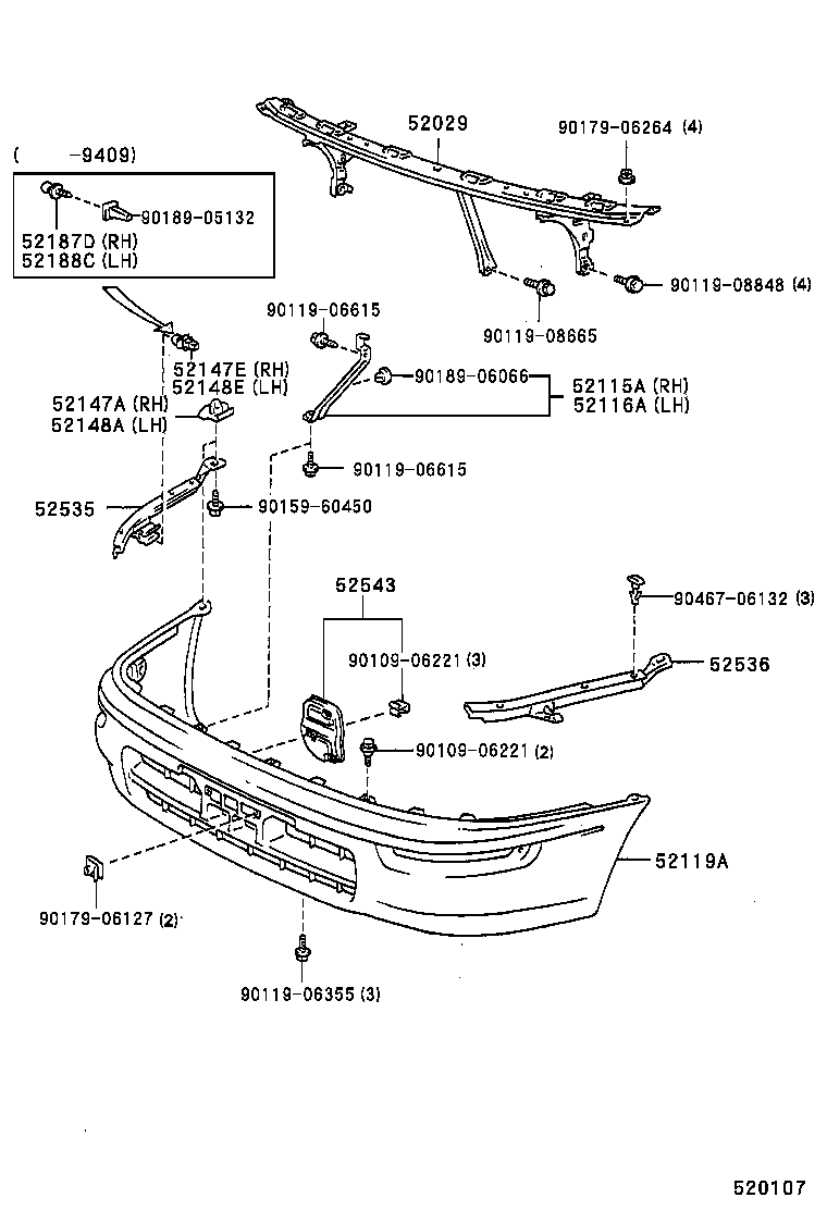 Front Bumper Bumper Stay